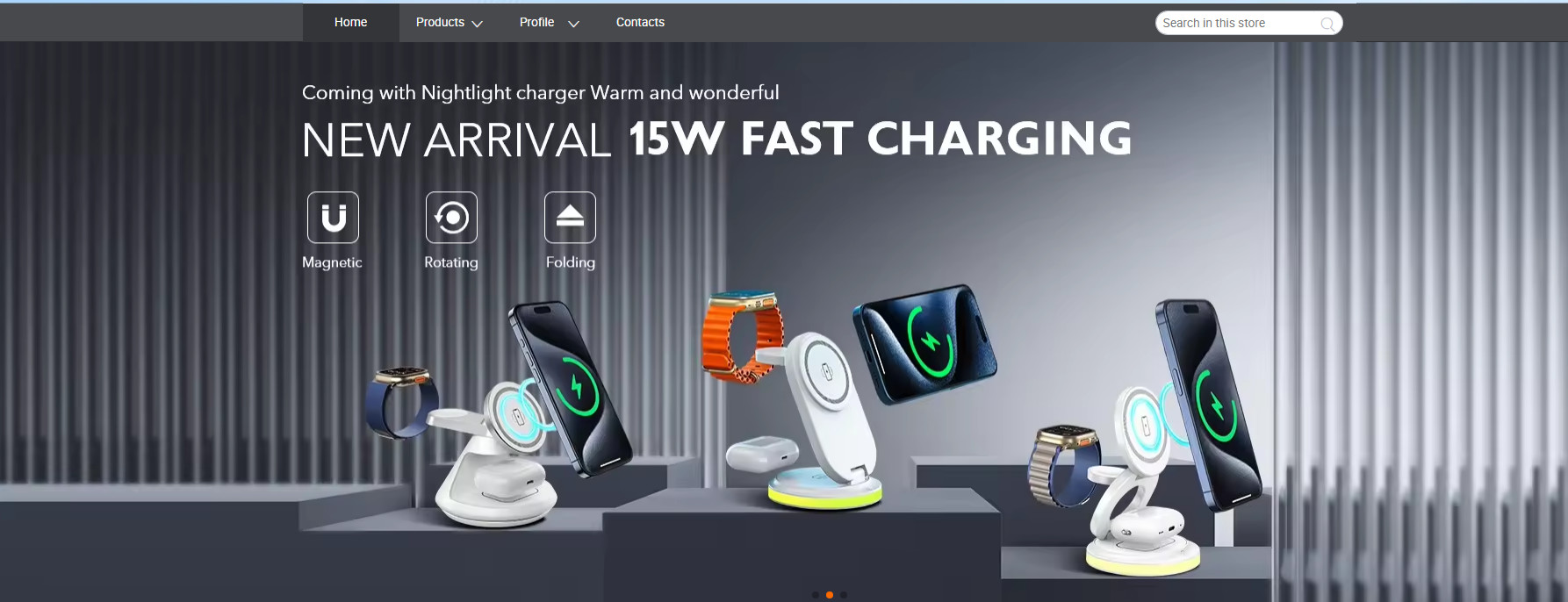 qualità Stazione di ricarica wireless 3 in 1 fabbrica